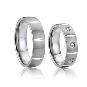 AN1026 AN1026 Snubní prsteny chirurgická ocel - pár