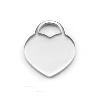 DR1268-M Ocelový přívěšek srdíčko malé 16 x 19 mm - srdce