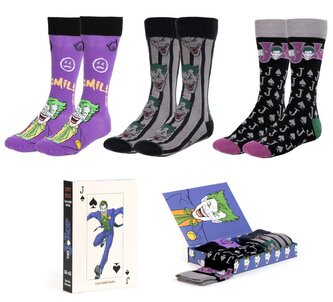 Set 3 párů pánských ponožek DC Comics|Batman: Joker (velikost EU 38-45)