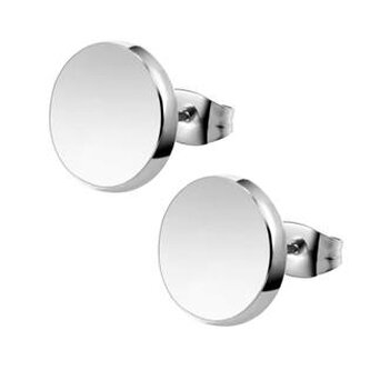 OPN1153-10 Ocelové náušnice  kolečka, 10 mm