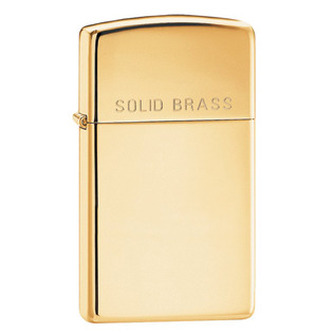 24067 ZIPPO Solid brass Slim zapalovač