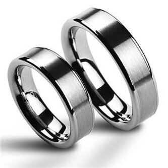 NWF1003 NWF1003 Wolframové snubní prsteny - pár