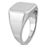 OPR1750-57 Pečetní ocelový prsten matný