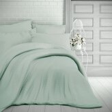 Saténové prodloužené povlečení s proužkem 140x220, 70x90cm OLIVOVÉ