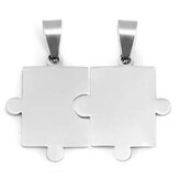 DR1189 Ocelový přívěšek - destička puzzle celé