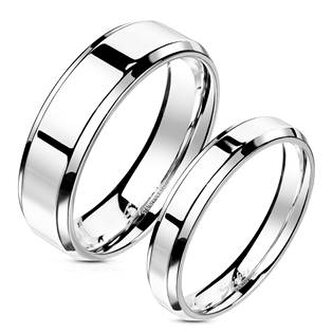 OPR1303-4.6 OPR1303 Snubní prsteny ocel - pár 4+6 mm