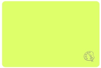 Podkładka do prac plastycznych A3 PP neon żółty, Biurfol