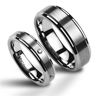 NWF1005-Zr3 NWF1005-Zr3 Wolframové snubní prsteny - pár