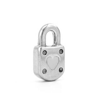 OPP1183-Z Ocelový přívěšek zámeček - klíče