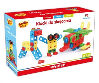 Klocki konstrukcyjne 96 elementów