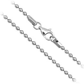OPE1048-040-45 Ocelový řetízek kuličkový, tl. 4 mm, délka 45 cm