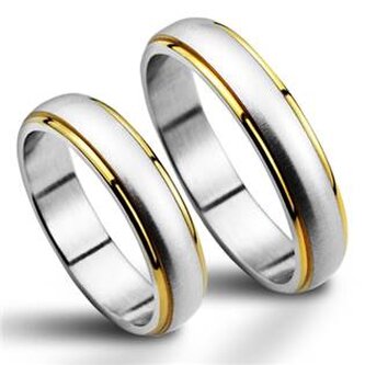 NSS1020 NSS1020 Snubní prsteny chirurgická ocel - pár