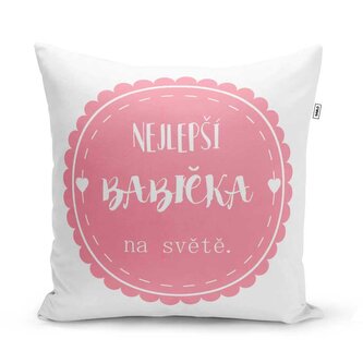 Polštář Nejlepší babička: 40x40 cm