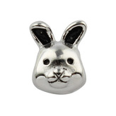 K0112 Navlékací ocelový přívěšek korálek - králík