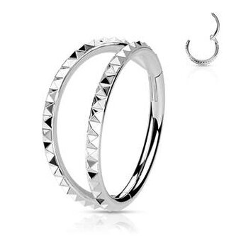 NS0051ST-1208 Kruh - helix / cartilage / tragus piercing
