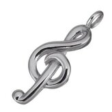 OPP1726 Ocelový přívěšek - houslový klíč - hudba
