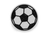 Nažehlovačka fotbalový míč - 10 ks - černá bílá