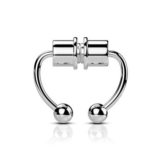 NS0048-ST Falešný septum piercing do nosu