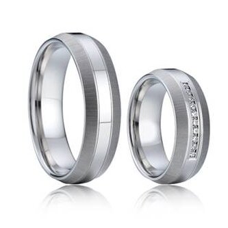 AN1002 AN1002 Snubní prsteny chirurgická ocel - pár