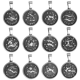 OPP1906-01 Ocelový přívěšek - znamení horoskopu - znamení zvěrokruhu - beran