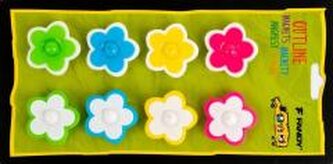 Magnesy Outline kwiaty 8szt