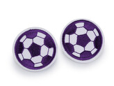 Nažehlovačka fotbalový míč - 10 ks - 3 fialová bílá