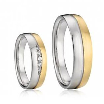 AN1042 AN1042 Snubní prsteny chirurgická ocel - pár