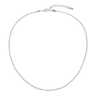 EG3594 Náhrdelník z pravých šedých křemenů