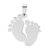 DR1165 Ocelový přívěšek stopy