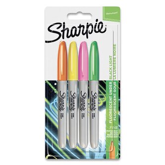 Permanentní popisovač Sharpie Neon - sada 4 barev