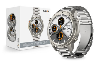 Chytré hodinky ALIGATOR Watch GPS, stříbrné
