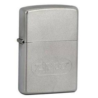 20180 ZIPPO Logo Oval - benzínový zapalovač matný