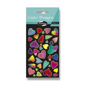 Samolepky Maildor 3D Cooky Phospho - Srdce