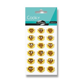 Samolepky Maildor 3D Cooky - Emotikony opice