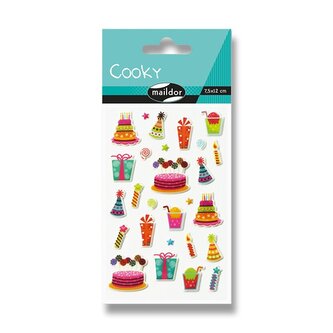 Samolepky Maildor 3D Cooky - Narozeniny