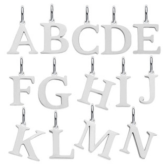 OPP1918-H Ocelový přívěšek - písmeno - iniciála - iniciála "H"