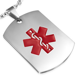 DR1322 Matná ocelová destička - hvězda života