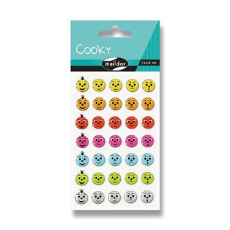 Samolepky Maildor 3D Cooky - Emotikony