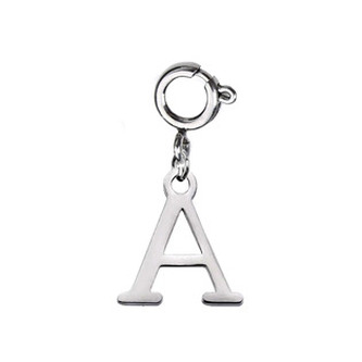 KRP100-A Ocelový přívěsek s karabinou - písmeno "A" - iniciály - iniciála "A"
