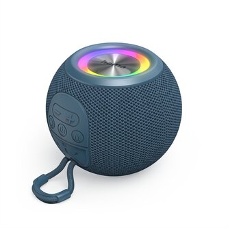 Hama Ball, Bluetooth reproduktor, 5 W, LED podsvícení, AUX-in, USB-A, microSD slot, modrý Hama Ball, Bluetooth reproduktor, 5 W, LED podsvícení, AUX-in, USB-A, microSD slot, modrý