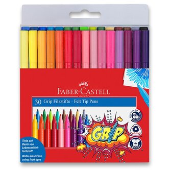 Dětské fixy Faber-Castell Grip - 30 barev