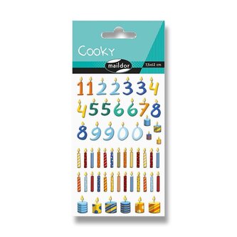 Samolepky Maildor 3D Cooky - Svíčky