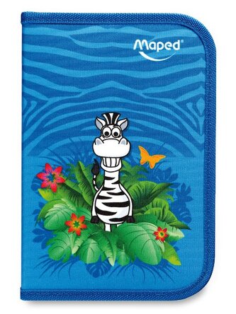 Penál Maped Tatoo - 1patrový, vybavený, motiv Jungle