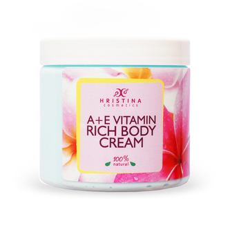 Hristina Přírodní tělový krém s vitaminem A + E, 200 ml