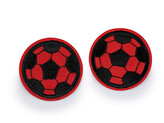 Nažehlovačka fotbalový míč - 10 ks - 2 červená černá