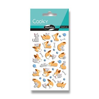 Samolepky Maildor 3D Cooky - Pes a kočka