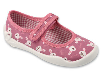 114X558 - dívčí balerínky Befado růžové,králíci 114X558_25