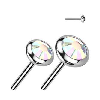 TIT1242AB-040 Náhradní kamínek k PUSH IN piercingu TITAN