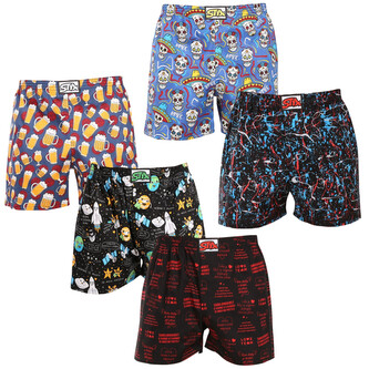 5PACK pánské trenky Styx art klasická guma vícebarevné (5A1778456) XL