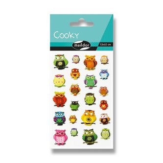 Samolepky Maildor 3D Cooky - Sovy